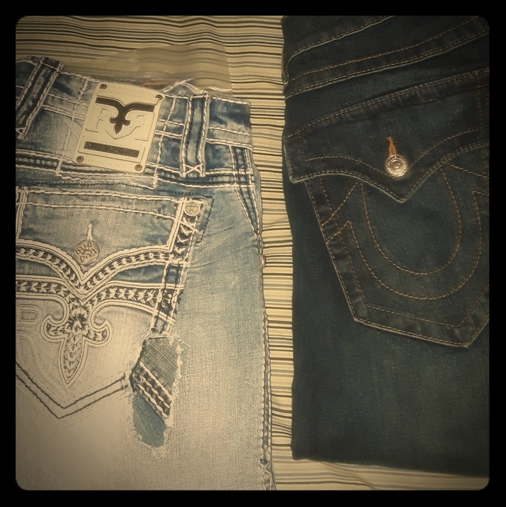 Jeans true religion and rock revival
